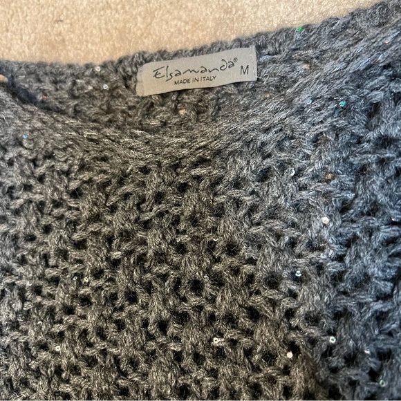 Elsamanda Sweater Sparkly Women’s Medium Alpaca & Wool - Picture 3 of 7
